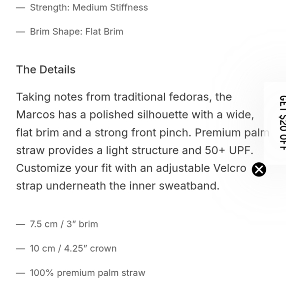 Brixton exclusive Marcos Fedora Limited straw hat- size large - Picture 6 of 8